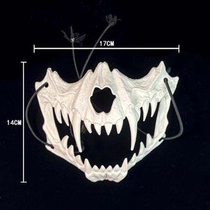 Halloween - Half Face Mask White